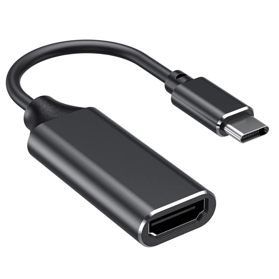 USB C to HDMI Adapter, HDMI Female Converter (4K@60Hz), Type c to 4K HDMI Adapter [Thunderbolt 3/4] Compatible with MacBook Pro/Air/iPad/Pixel book/Dell/Samsung and More...(Black)