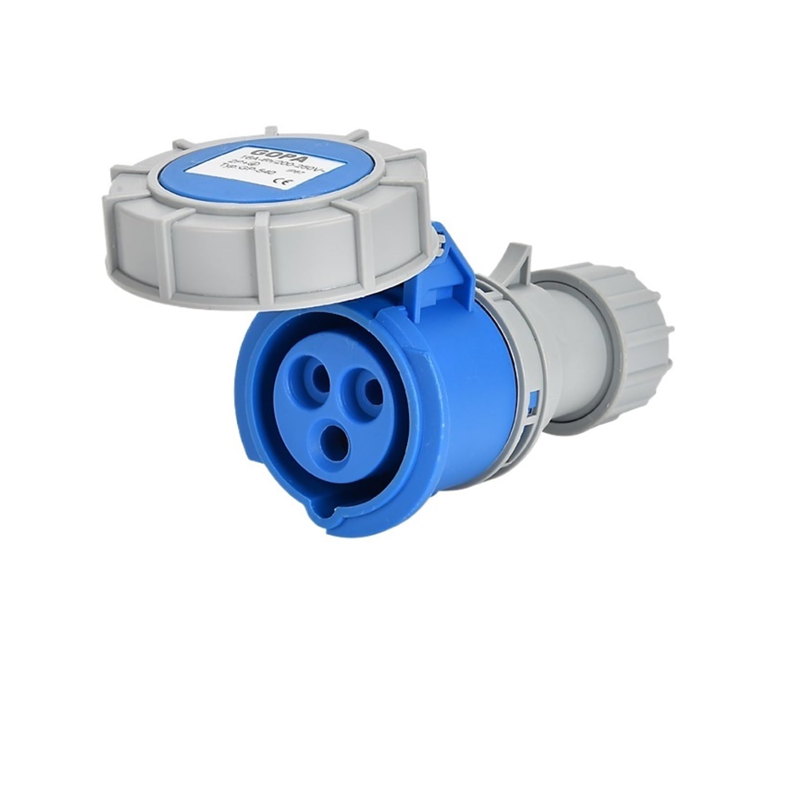 Connecteur électrique industriel IP67 3 broches 16A pour panneau étanche