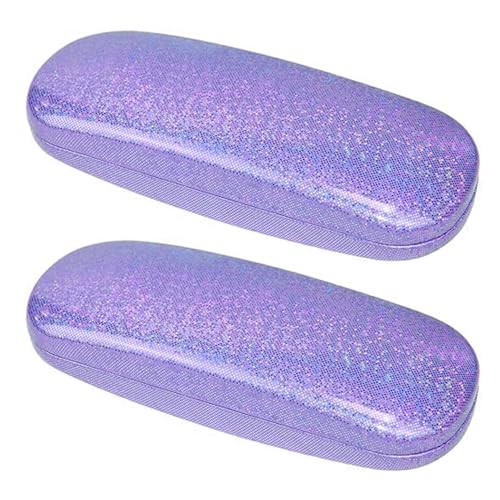 Image of ABAJI Eyeglasses Case Kids Students Reading Glasses Organizer Hard Shell Lint Lining Snap Close Men Women Boys Girls