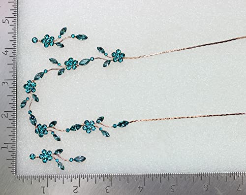 Image of Faship Gorgeous Rhinestone Crystal Floral Necklace Earrings Set
