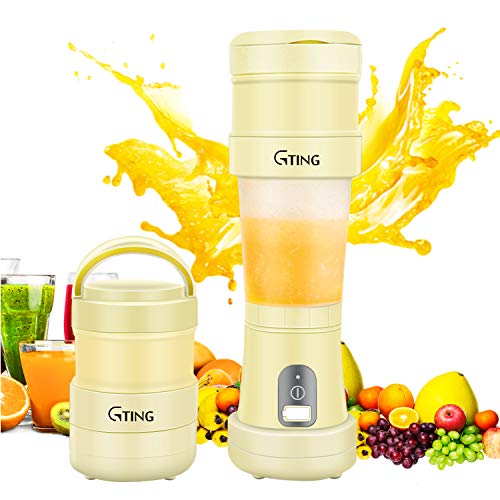 Portable Blender, G-TING Collapsible Personal Smoothies Blender Cordless, Single Serve Mini Blender 500ml
