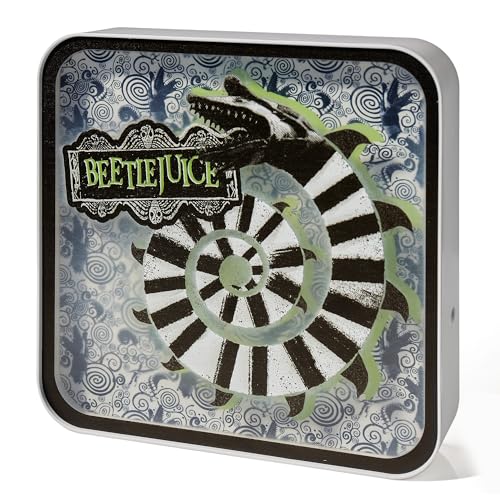 Numskull Official Beetlejuice Acrylic Logo Desk Lamp Wall Light for Bedroom, Office, Home, Study, Work - Official Beetlejuice Merchandise