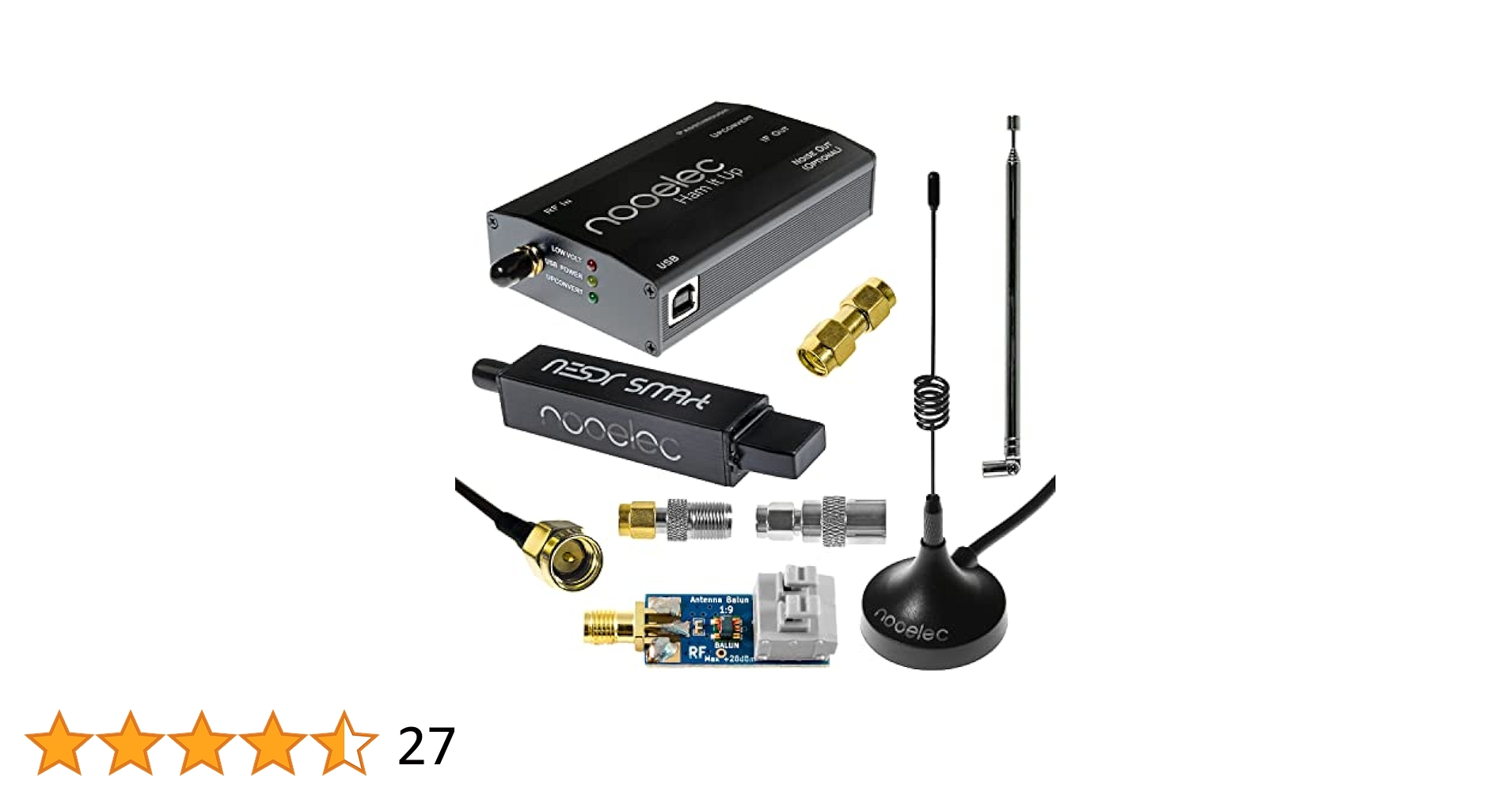 Nooelec NESDR SMArt v5 Bundle バンドル - アルミ Amazon.com: Nooelec RTL-SDR v5 Bundle - NESDR Smart HF/VHF