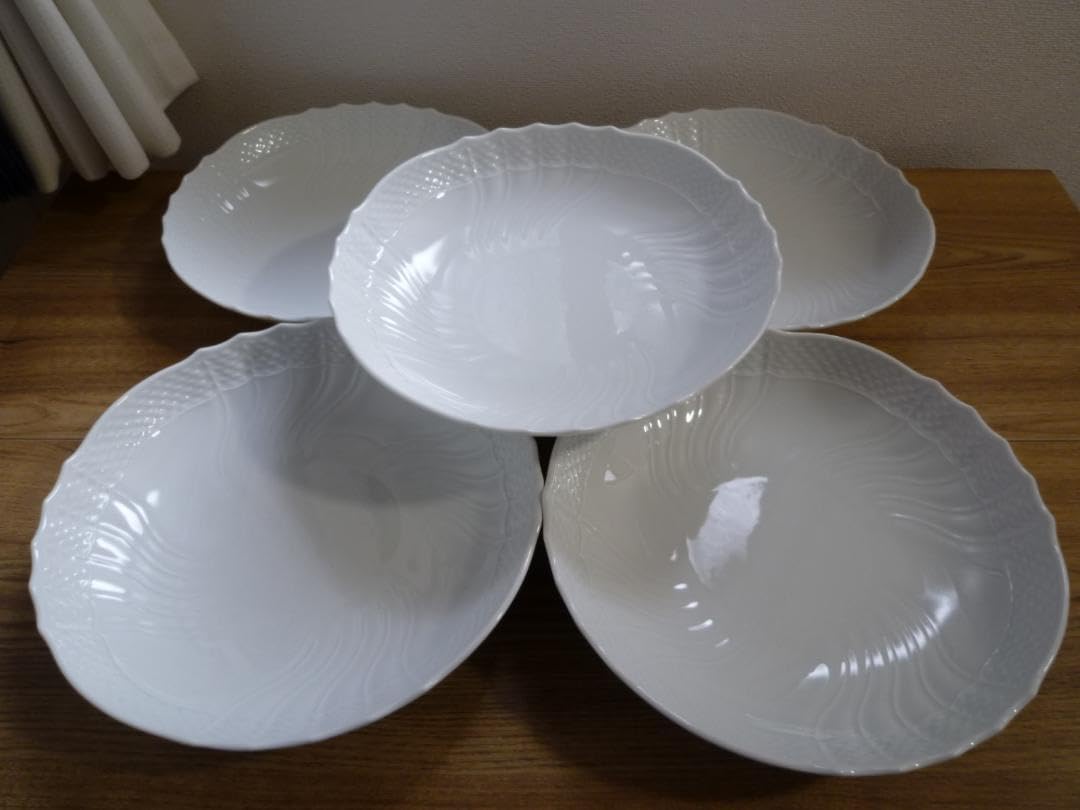 リチャードジノリ　ベッキオホワイト　5枚セット リチャードジノリ ベッキオホワイト 盛り皿、5枚 ホーム＆キッチン