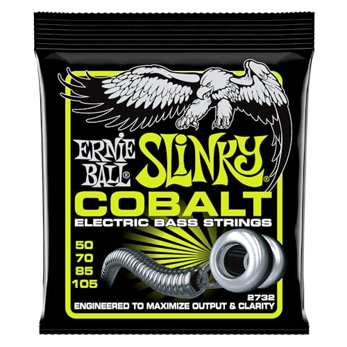 Ernie Ball Regular Slinky - Cuerdas para bajo eléctrico, cobalto, calibre 50-105