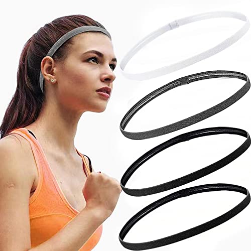 Lot De 3 Bandeaux Sport Large - Bandeau Cheveux Fitness, Running, Yoga - Absorbant Et Réglable Pour Hommes & Femmes