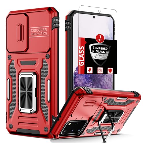 Coque Samsung S20 Plus antichoc avec protège-écran et anneau
