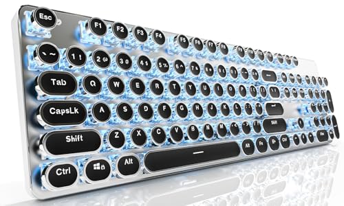 Clavier machine à écrire sans fil EWEADN TK950 noir pour sublimer votre bureau à domicile