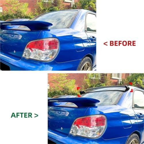Lèvre d'aile becquet de toit look carbone Subaru Impreza 2002-2007 - 3
