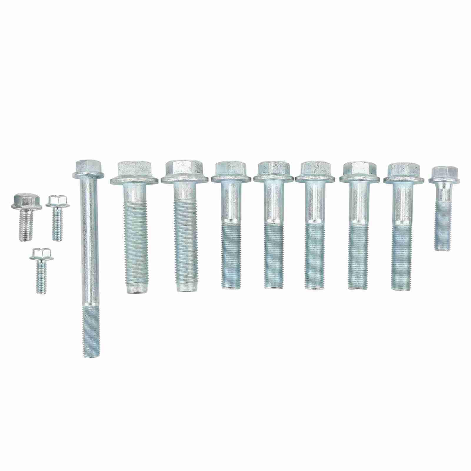 12-teiliges Getriebeschrauben-Set, kompletter Metall-Ersatz für B16, B18, B20 Hydro 5-Gang, Motoren‑Getriebeschraubenset mit Kupplungsgehäuse und Anlasserschrauben für