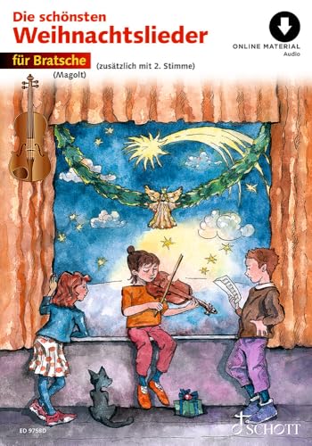 Die schönsten Weihnachtslieder: sehr leicht bearbeitet. 1-2 Violen. (Umrüster-Konsolidierung)