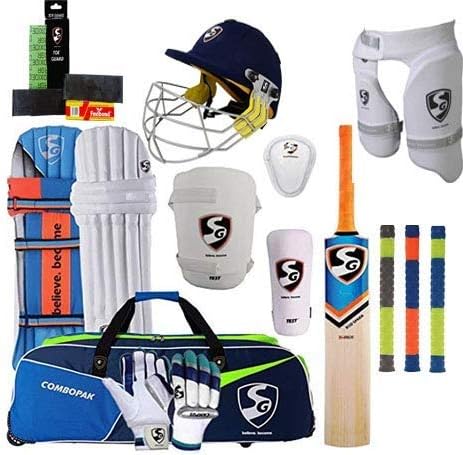 SG Best Sports 100% Original Brand Cricket Complete Set with Accessories in Full Size (Ideal for Senior Players) Cricket Full Kit