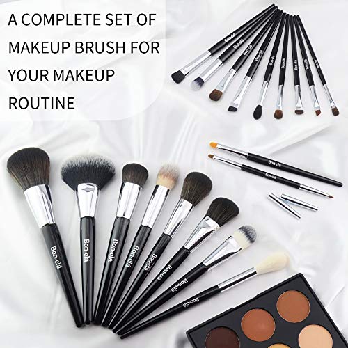 Bon-Clá Eyeliner Brush, Double-Ended, Combination With Eyeliner For Create Glamorous Eye Makeup, Portable Travel Brush #TOP6