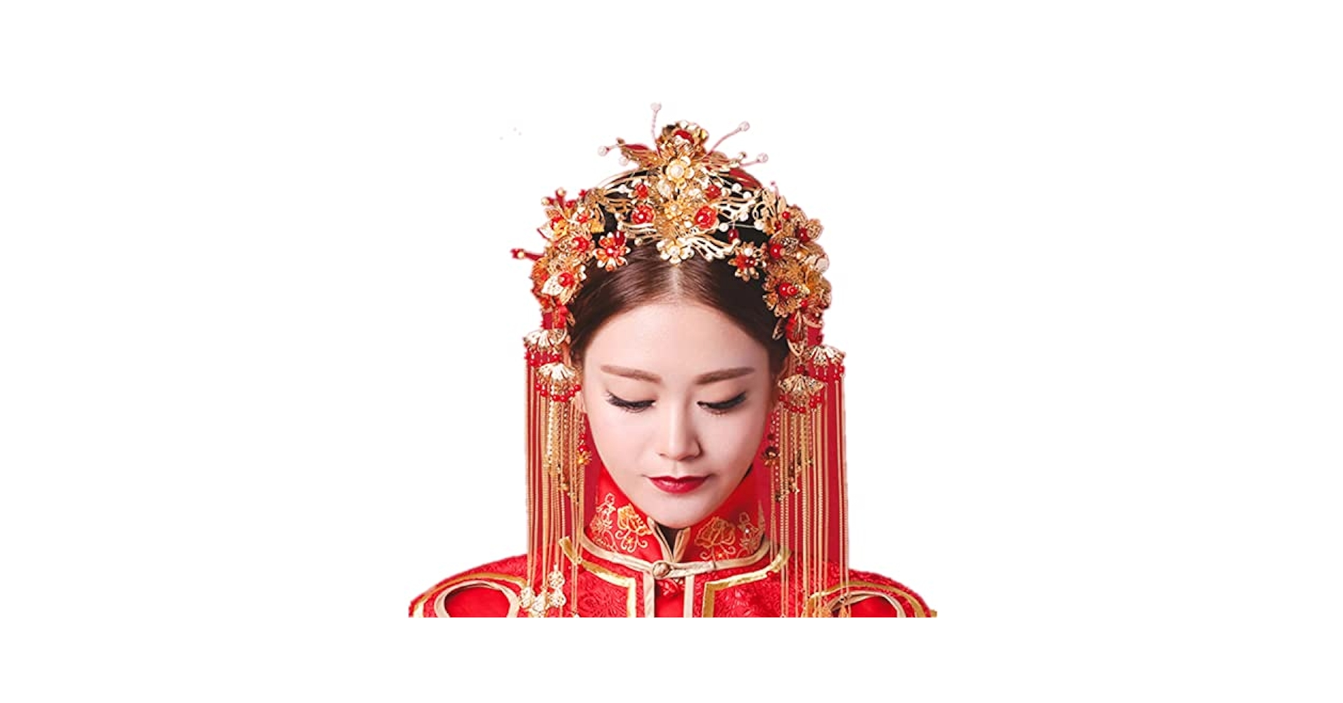 Amazon.co.jp: bardsxgfg(あき) 中国 髪飾り 花嫁 髪飾り ヘア