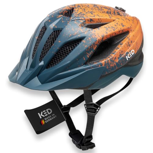 Casque de protection cycliste KED Street Jr. Pro 2023 vert et orange