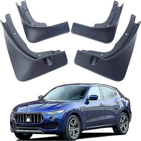 Bavettes Voiture pour Maserati Levante 2017-2020 : Kit de 4 Pièces Avant et Arrière