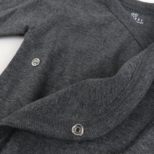 Image of HonestBaby Baby 3-Pack Organic Cotton Long Sleeve Side-snap Kimono Bodysuits