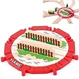 passend für alle gängigen Schienen-Systeme & Straßen - z.B. Brio / Heros / Eichhorn / Ikea / Woody / Bigjigs Rail / Playland / Playtive - Holzeisenbahn .. U.v.m. ! __ für ALLE Holzeisenbahnen & Auto Holzfahrzeuge ( natürlich auch für Kunststoff Eisenbahn - Schienen geeignet )