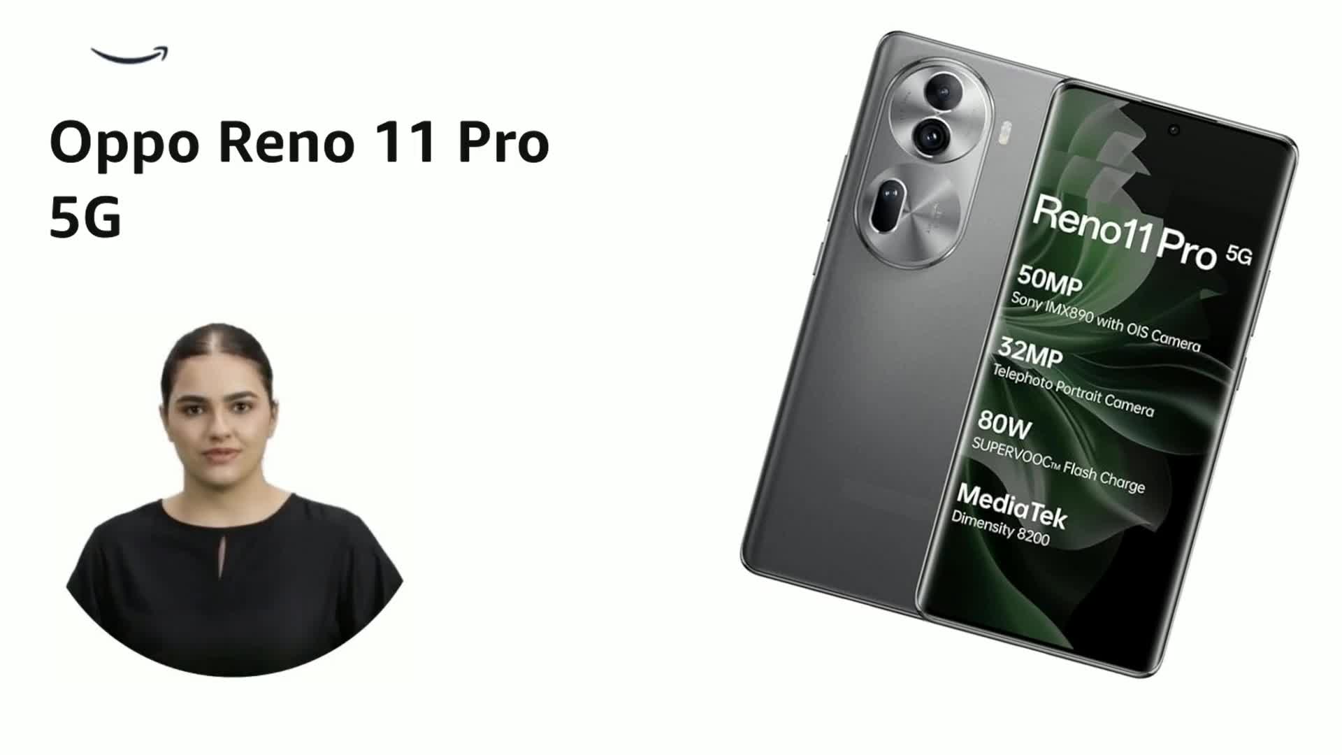 Oppo Reno 11 Pro 5G (Rock Grey, 12GB RAM+ 256GB Storage) : Amazon