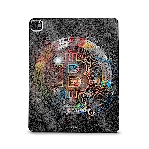 Image of MightySkins Carbon Fiber Skin Compatible with Apple iPad Pro 12.9 inch M2 6th Gen (2022) Full Wrap Kit - Crypto | Protective, Durable Textured Carbon Fiber Finish | Easy to Apply | Made in The USA
