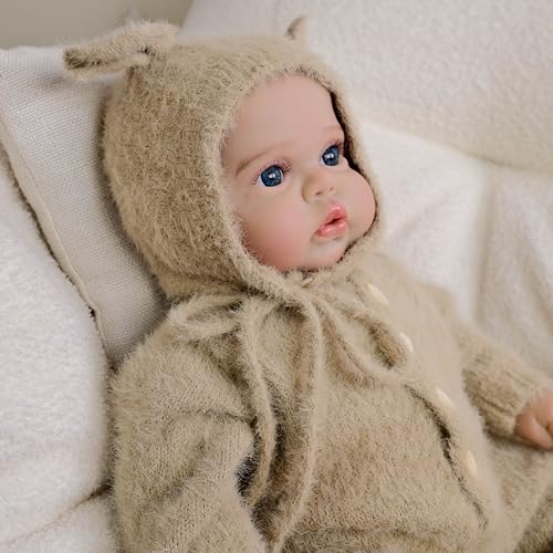 Muñeca Reborn Niña 19 Pulgadas Realista Cuerpo Suave miniatura 3