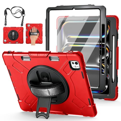 Image of Miesherk STOCK Case for iPad Pro 13 Inch M5 2025 / M4 2024 Red