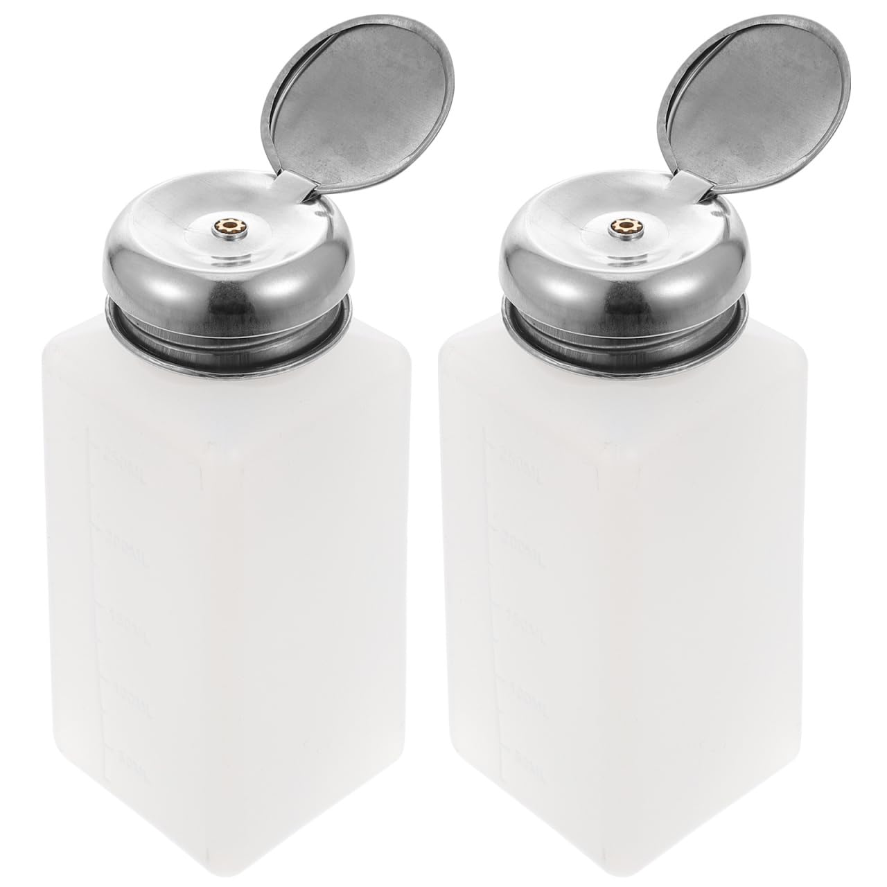 ULTECHNOVO Pump Dispenser Bottle 250Ml Anti-Static Push Down Liquid Dispenser with Lockable Cover for Electronics and Beauty Use