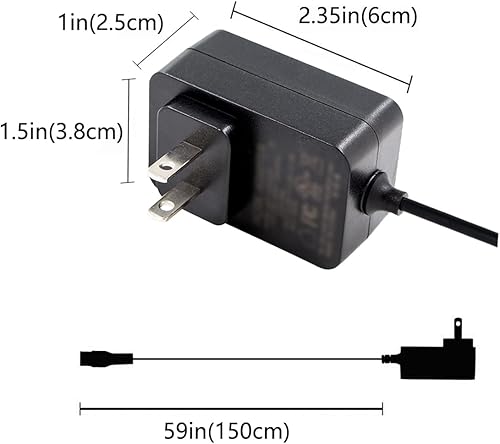 Miniatura 5 de VOQIGTE 5V 2A Power Supply Adapter Compatible with Yealink T54W SIP-T54W T46U T57W SIP-T44W T43U MP56 T53W T48U T34W IP Phone PS5V2000US