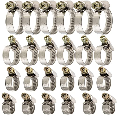 Boutt Fascette In Acciaio Inox Per Tubi - Larghezza 8 Mm, Serraggio 10-16 Mm, 2 Pezzi (adatte Per Liquidi) - 5