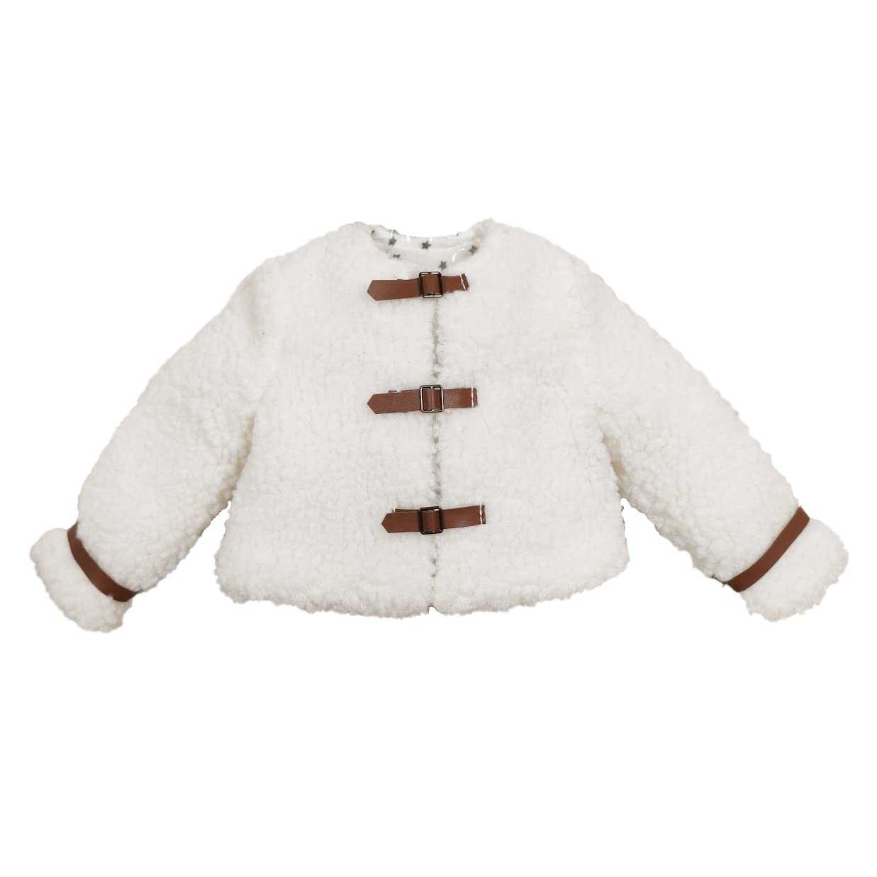 Proudoll 1/3 BJD Doll Clothes Outfit Set, Handcrafted Stylish Fuzzy Bear Jacket, Beret, Dress, Long-Sleeve Shirt, Wig - Image 2