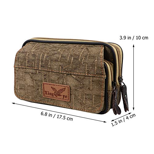 Bolsa masculina de lona para cintura, pochete portátil VALICLUD para viagens, esportes ao ar livre,