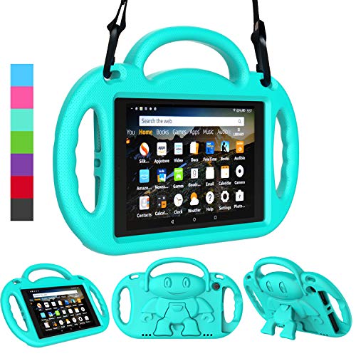 LEDNICEKER Kids Case for Fire HD 8 2018/2017 - Shockproof Handle Friendly Kids