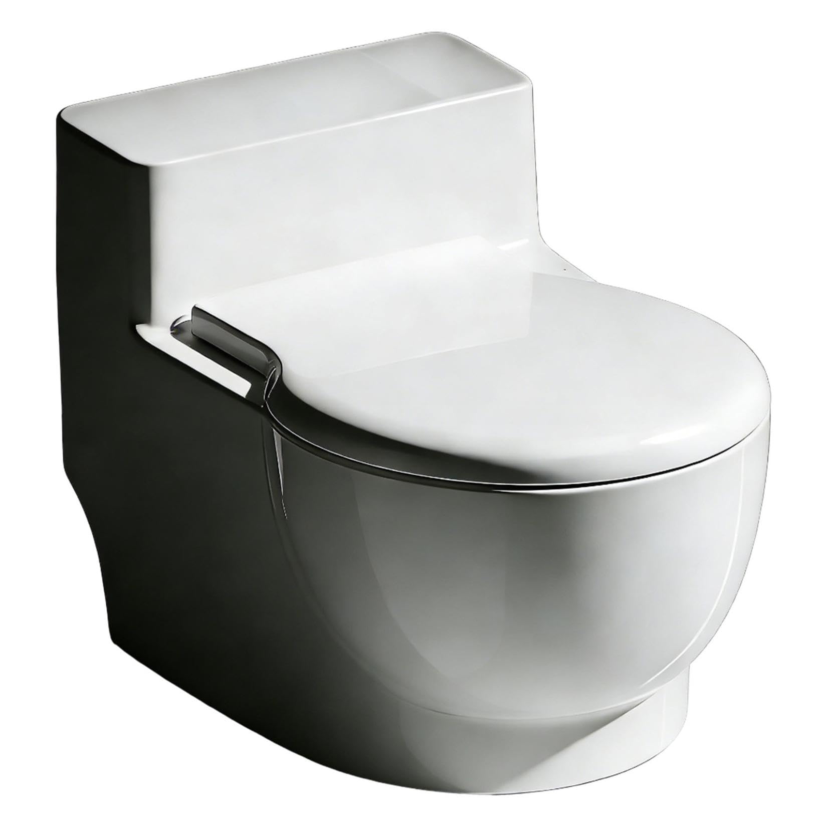 Toilet Water Bowl for Pet, Wall-Mounted Toilet-Shaped Cat Bowl, Small Funny Bowls for Dogs and Cats Hilarious Gravity Pet Fountain (White)