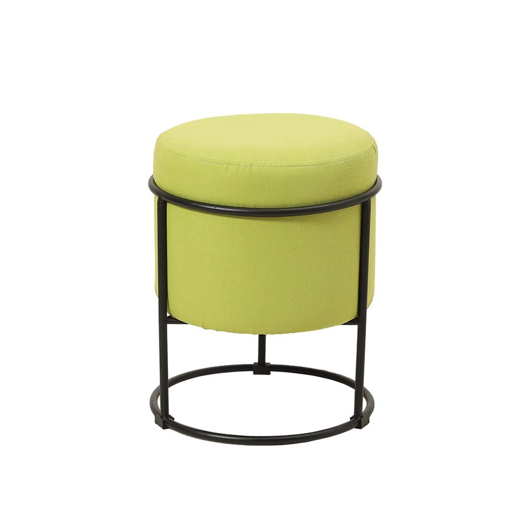 Tabouret en tissu confortable pour coin coiffeuse et chambre parentale