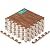 Yes4All Interlocking Floor Mats with Border – Foam Floor Mats/Gym Floor Mats with EVA Interlocking Tiles (12 Square Feet – Oak Wood Dark – 12 Tiles)
