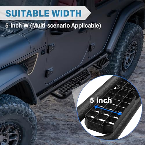 Estribos laterales para Jeep Wrangler JL 2018-2026 miniatura 3