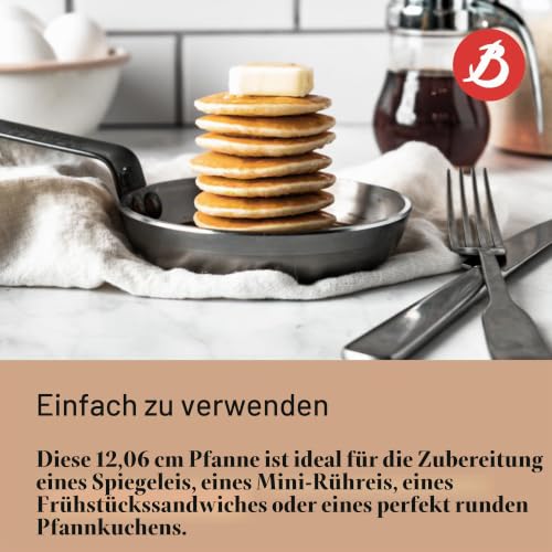 de Buyer - Blinis-Pfännchen MINERAL B aus Eisenstahl - 12 cm - 5612.12, Silber – Ansicht 5