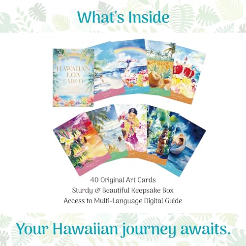 Mystic Link Hawaiian Loa Tarot | A 40-Card Oracle Deck for Clarity, Healing, and Self-Care | Intuitive Tarot Cards for Beginners with Digital Guidebook | Created by Spiritual Guide June Shibusawa - Image 8