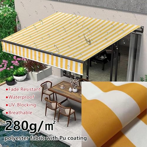 Toile de remplacement pour auvent de terrasse 4,88x3,05m en polyester - 7