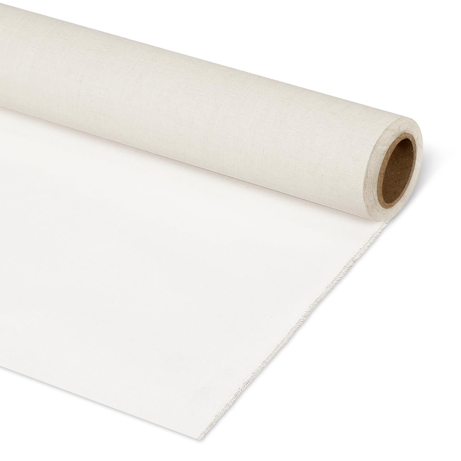 motimind primed cotton canvas roll - 6 yards x 72'' wide large painting canvas roll 10-ounce quality artist painting backdrop for oil, acrylic paint, gouache