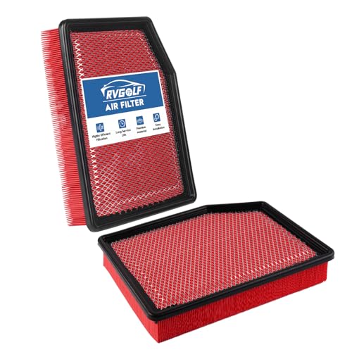 Image of 2PCS Engine Air Filter Fit for 2019-2026 Cadillac Escalade&Chevrolet Silverado 1500,&GMC Sierra 1500&Suburban&Tahoe Air Filter Replacement Engine Filter# 84121217 CA12404