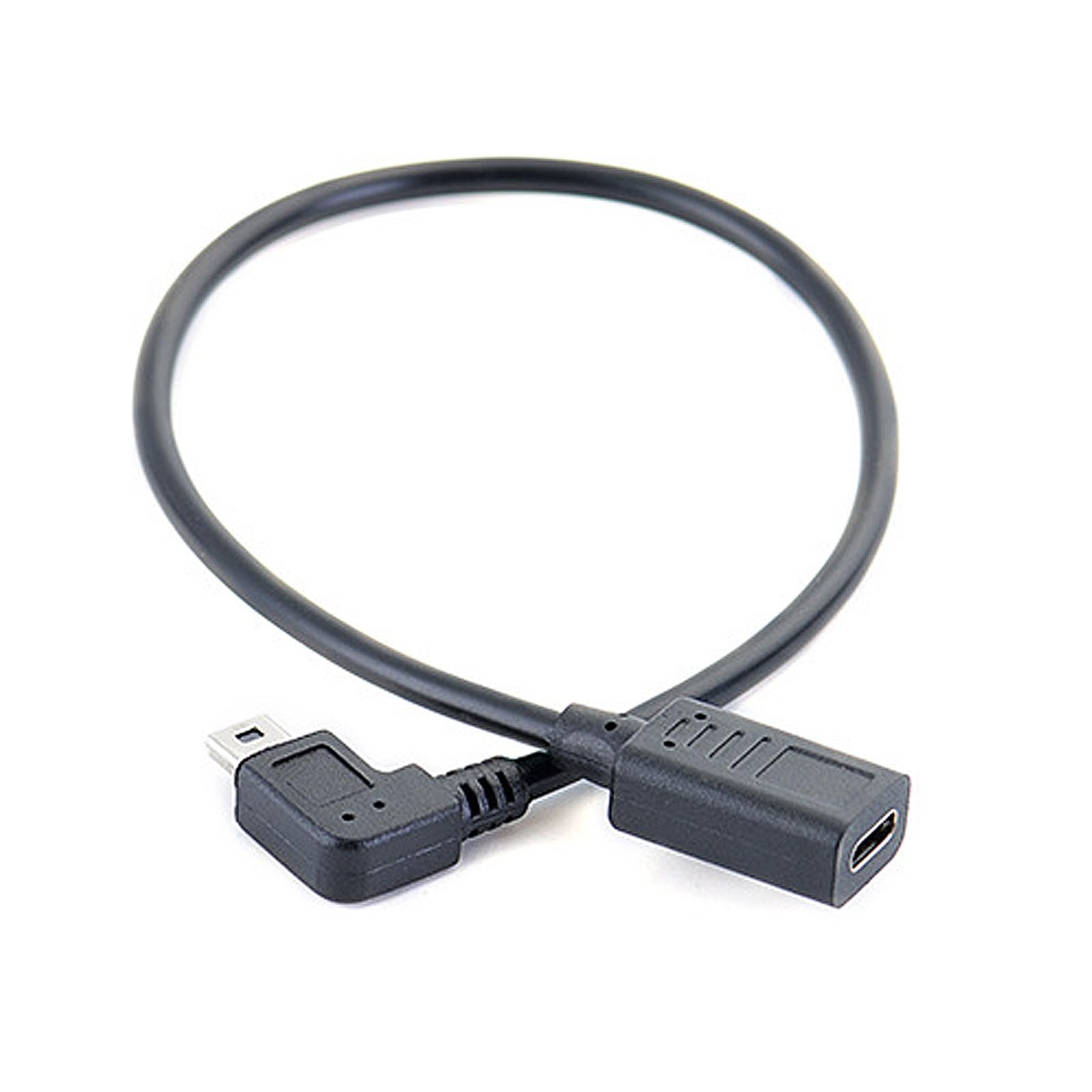 90 Gradi A Sinistra & Destra Ad Angolo Mini USB pin Femmina a Micro USB Maschio di Sincronizzazione di Dati Adattatore Micro USB A Mini USB Connettore  7