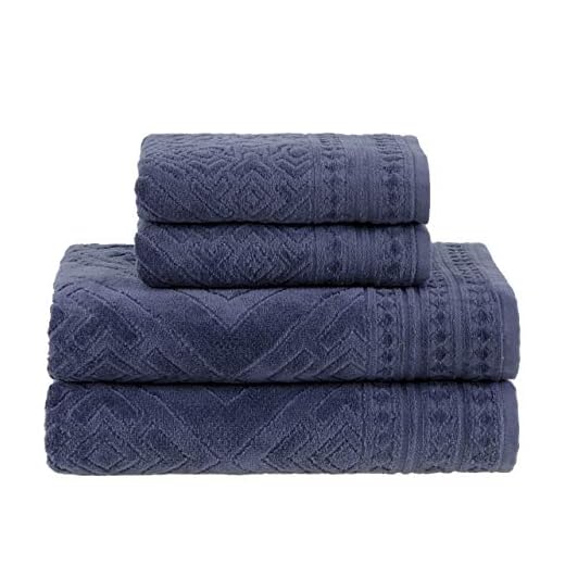 Buddemeyer Jogo de Toalhas Concórdia Gigante Azul 4 Peças