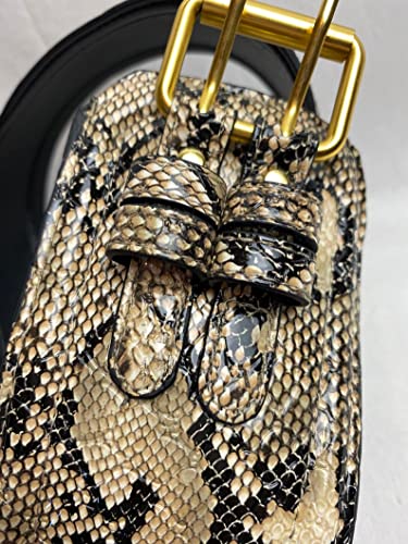 Woman's Snake Printed Genuine Leather Obi Sash Wrap Tie Plus Size Corset Waist Cincher Wide biker Buckle Belt4