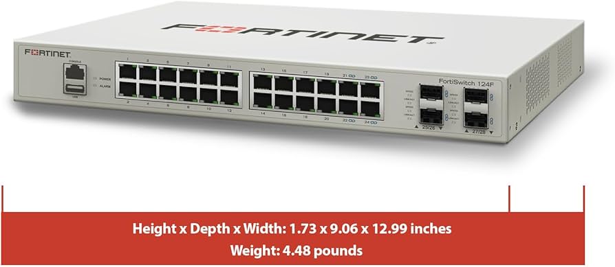 Amazon.com: Fortinet FortiSwitch - 124F Performance L2 Amazon.com: Fortinet FortiSwitch - 124F Performance L2