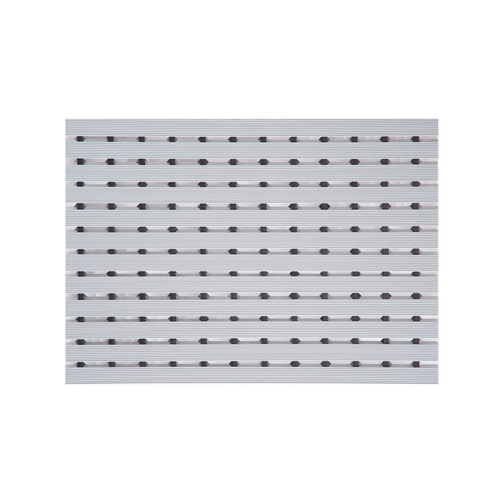TPE-Duschmatte, umweltfreundliche, rutschfeste Badematte, doppelte rutschfeste Duschmatte mit schneller Entwässerung für das Badezimmer-Gray||61x61cm