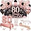 80th Rose Gold Black