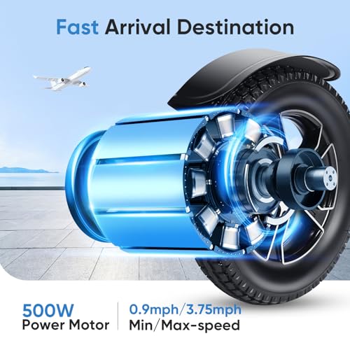 Perfcare Electric Wheelchairs For Adults,2In1 Detachable Electric Wheelchairs For Senior,3S Foldable Lightweight Power Wheelchair Motorized Wheelchair With 18 Inch Wide Cushion,500W Motor,Portable Airline Approved thumb #4