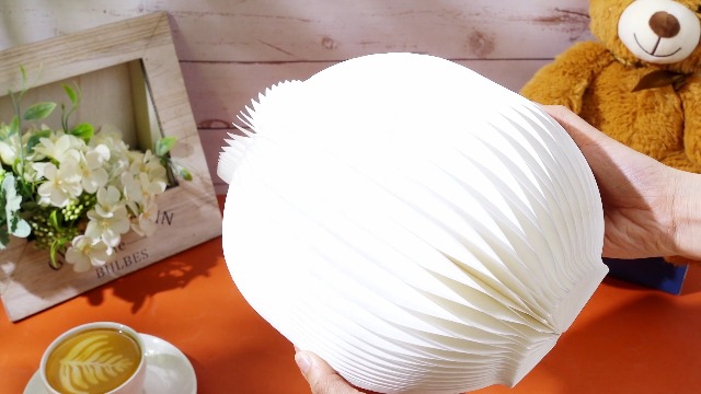 Image of 2 Sets Paper Table Lamps Honeycomb 3D Warm Light Lamps with Wire Length 30m Magnetic Closure Honeycomb for Decoration Bedroom Nightstand Living Room Office