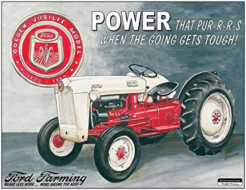 Desperate Enterprises Ford Jubilee Tin Sign, 16" W x 10.5" H